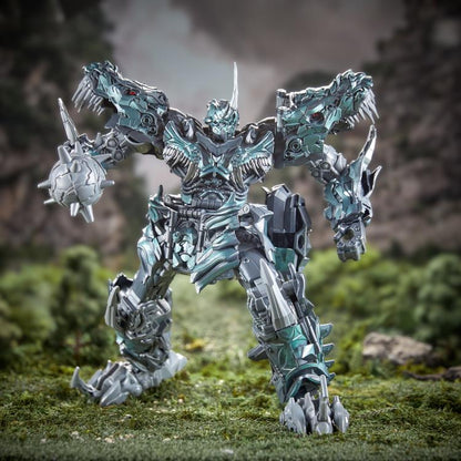 Grimlock Studio Series Titan Class Figure — Side View in Aggressive Warrior Stance