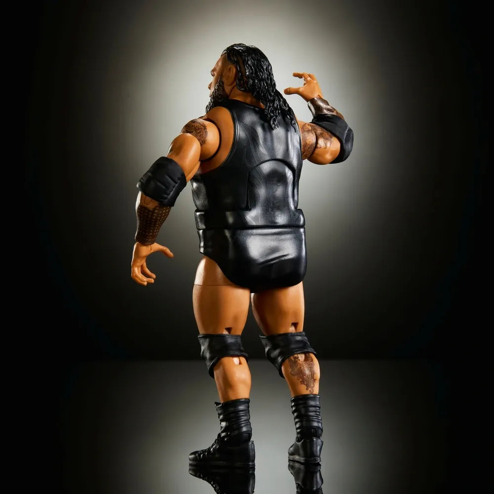 Bronson Reed WWE Elite Series 127 6-Inch Figure — Back View Showing Vest and Tattoo Detail