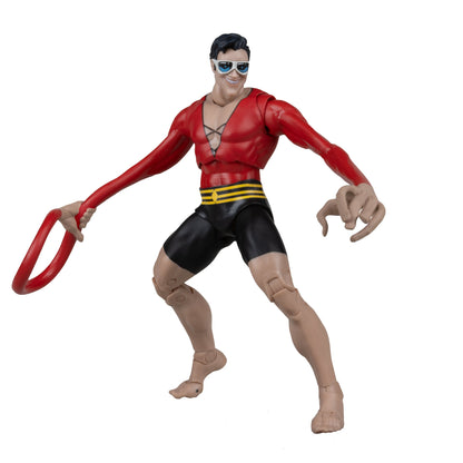 Plastic Man DC Multiverse 7-Inch Figure — Out of Box with Accessories on White Background
