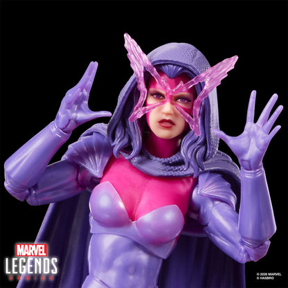Psylocke Marvel Legends 6-Inch Figure — Face and Psionic Butterfly Effect Close-Up