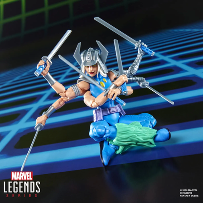 Spiral Marvel Legends 6-Inch Figure — Leaping Attack Pose with All Six Katanas