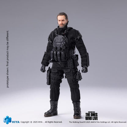 Rick Grimes Exquisite Super 1/12 Figure — Clean Front View in Full Tactical Gear
