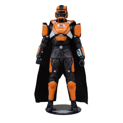 CE-35 Trench Engineer McFarlane Elite Edition 7-Inch Figure — Figure Standing on Helldivers 2 Base Front View
