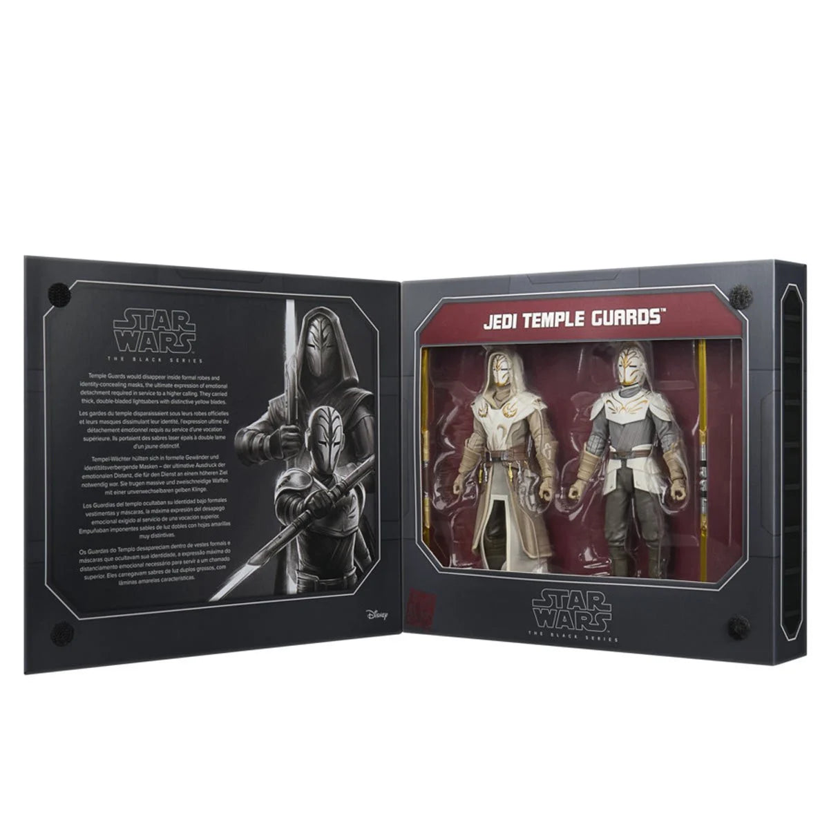 Jedi Temple Guards Black Series 2-Pack — Box Open Interior Contents Display