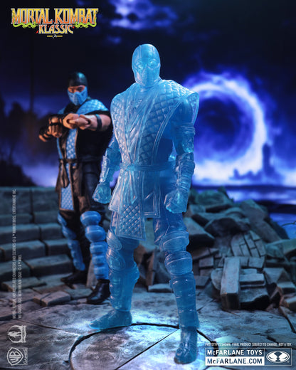 Sub-Zero Ice Clone Mortal Kombat Klassic 7-Inch Figure — Out of Box Standing Display