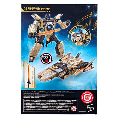 Vector Prime Age of the Primes Voyager 7-Inch Figure — Box Back with 22-Step Conversion Detail