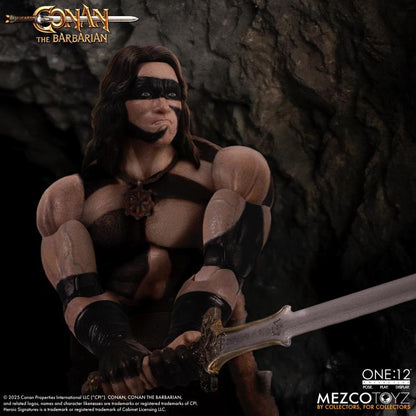 Conan Barbarian One:12 Collective War Paint Figure — Seated Cave Setting Figure Detail Close-Up