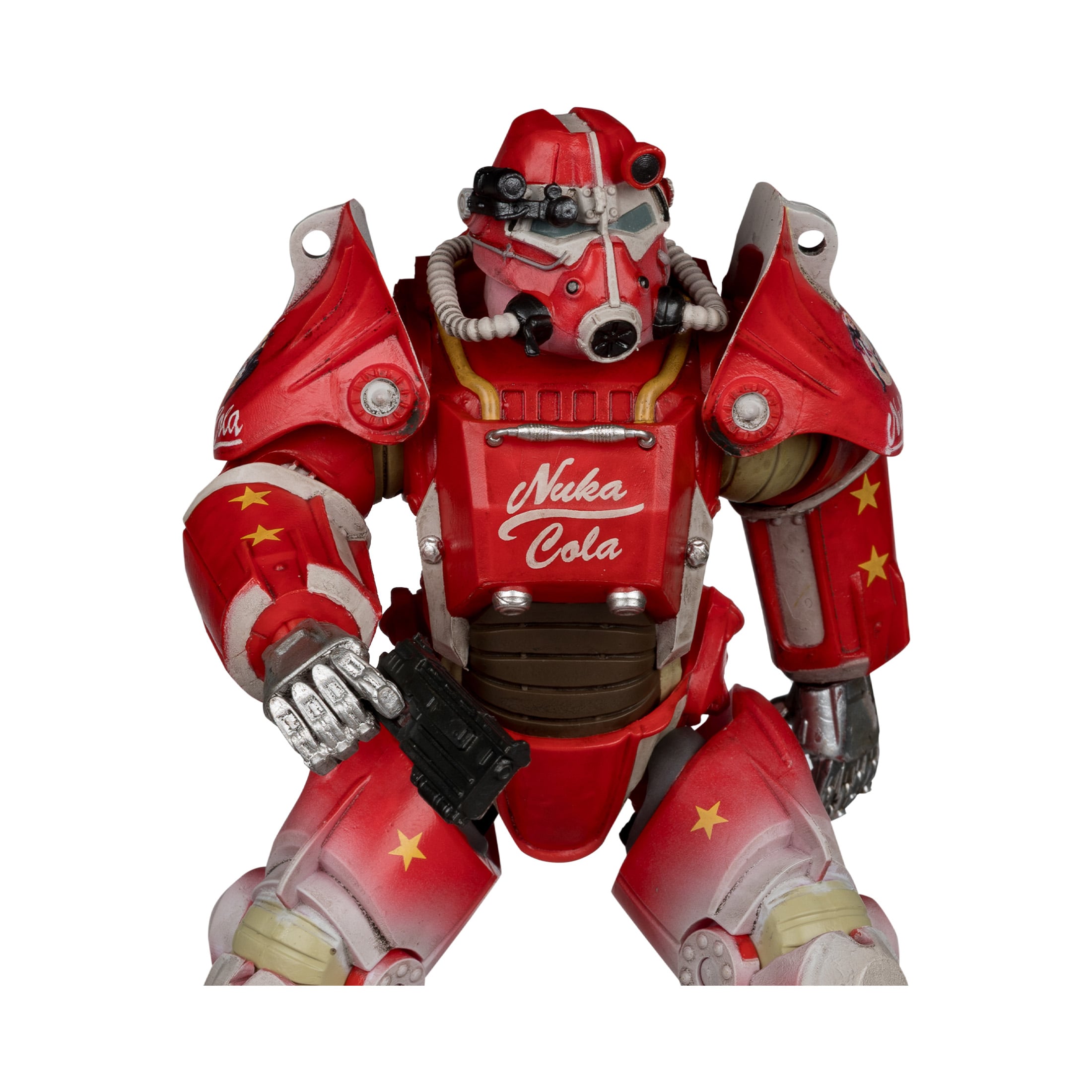 T-45B Nuka Cola Fallout Elite Edition 7-Inch Figure — Figure Detail Close-Up Chest and Helmet