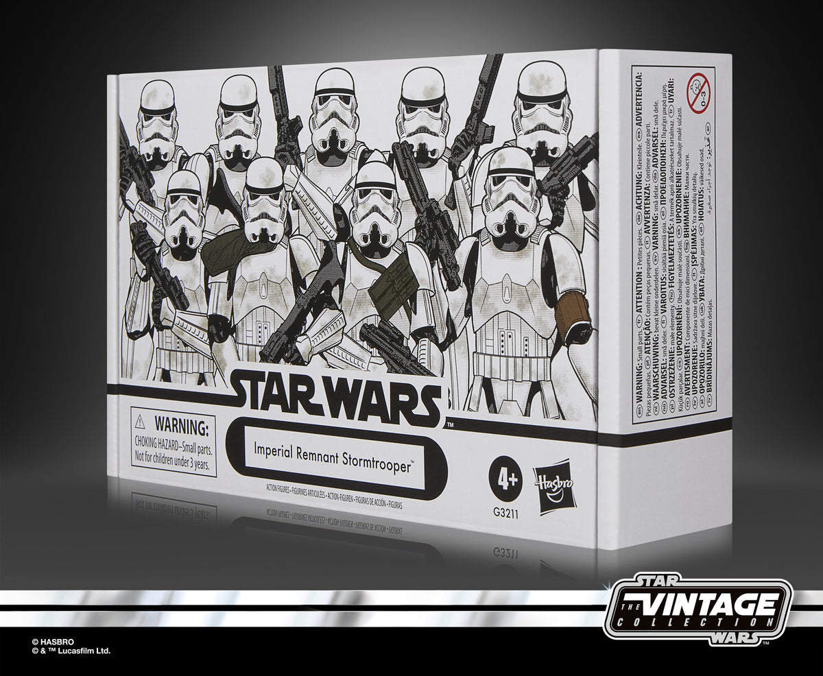 Imperial Remnant Stormtrooper Vintage Collection 4-Pack — Package Detail Angled Box Side View