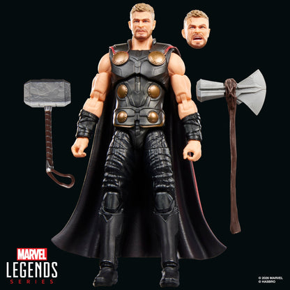 Thor Avengers Doomsday Marvel Legends 6-Inch Figure — Accessories Included with Alternate Head Sculpt