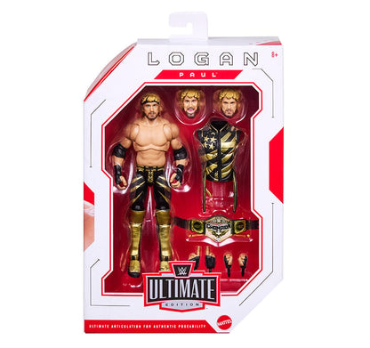 Logan Paul WWE Ultimate Edition 6-Inch Figure — Box Art Front in Sealed Packaging
