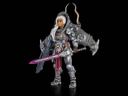 Arch General Honora Cosmic Legions 6-Inch Figure — Three-Quarter View with Normal Sword and Rifle
