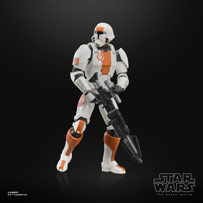 Republic Trooper Black Series 6-Inch Figure — Front View with Blaster Lowered