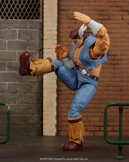 T. Hawk Ultra Street Fighter II 6-Inch Action Figure — Articulation Pose with High Kick Strike