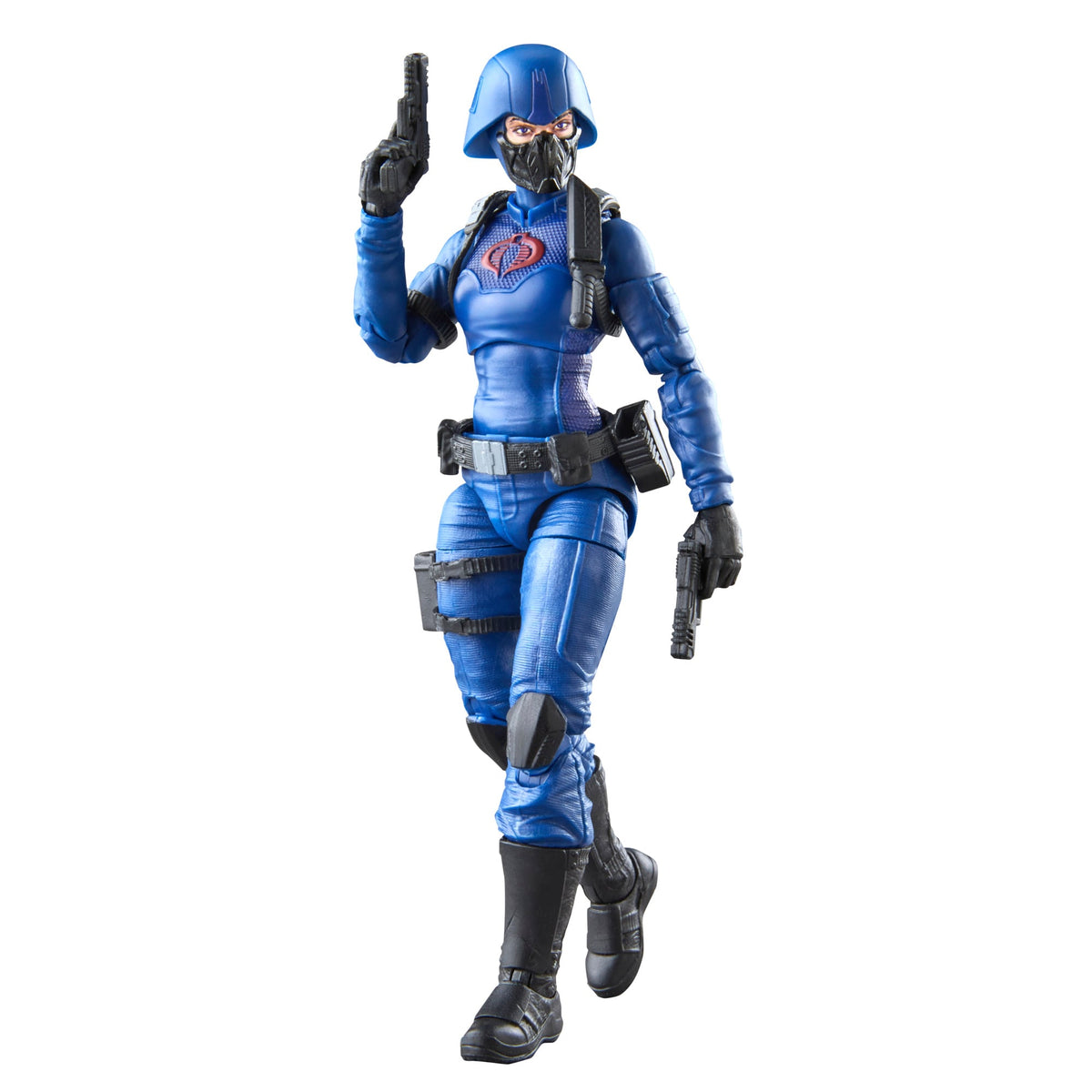 Cobra Valkyrie G.I. Joe Classified Retro 6-Inch Figure — Dual Pistol Stride Pose