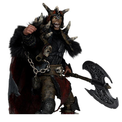 Spawn Bloodaxe Dark Ages 7-Inch Figure — Figure Detail Close-Up with Axe and Skull Chain