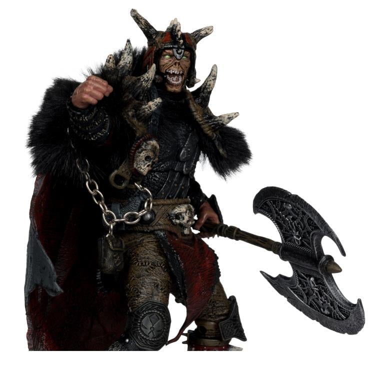 Spawn Bloodaxe Dark Ages 7-Inch Figure — Figure Detail Close-Up with Axe and Skull Chain