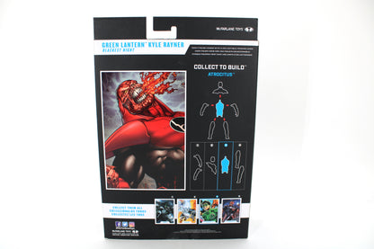 Kyle Rayner DC Multiverse Blackest Night Figure — Box Back with Collect-to-Build Atrocitus Diagram