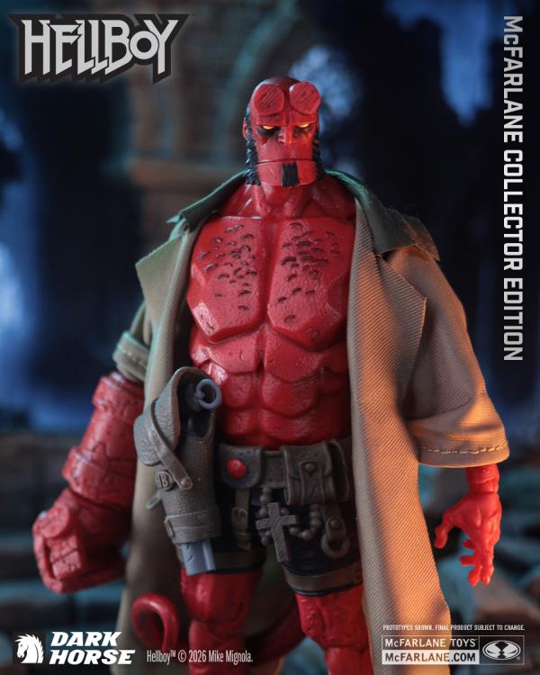 Hellboy McFarlane Collector Edition 7-Inch Figure — Chest and Belt Detail Close-Up
