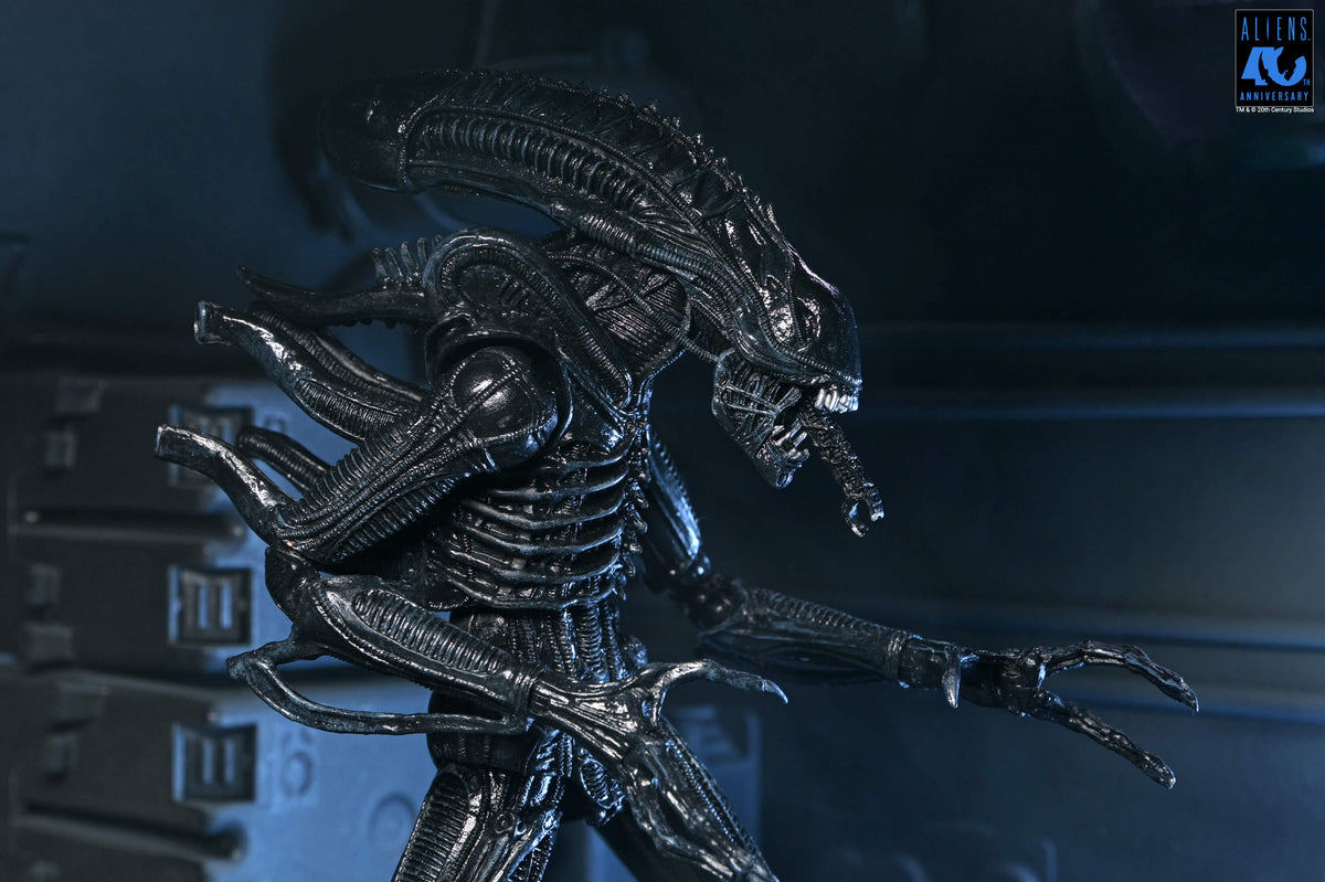 Aliens 40th Anniversary Ultimate Xenomorph Warrior NECA Figure — Head and Jaw Close-Up
