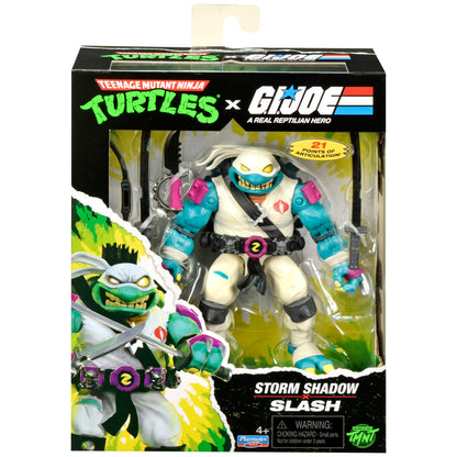 Slash Storm Shadow TMNT x GI Joe 4.5-Inch Figure — Box Art Front View