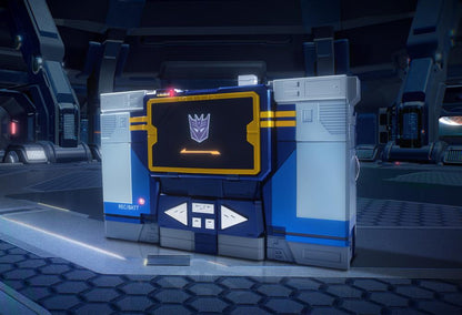 Soundwave Robosen Flagship Series — Cassette Player Mode Front View Rendered
