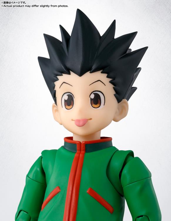 Gon Hunter x Hunter S.H.Figuarts 5.5-Inch Figure — Interchangeable Face Parts Detail Close-Up