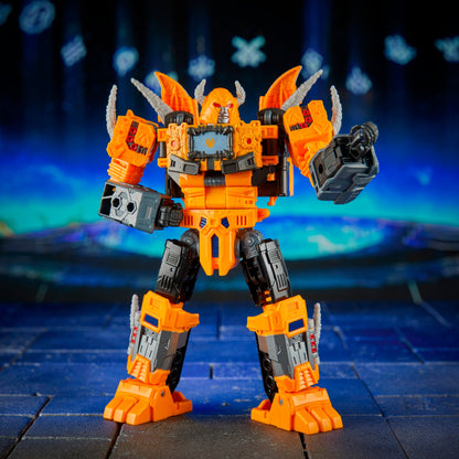 Herald of Unicron Age of the Primes Leader Class Figure — Front View Unarmed Robot Mode