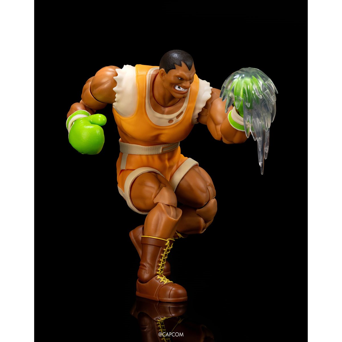 Balrog Ultra Street Fighter II 6-Inch Figure — Side View with Punch Effect Crouching Pose