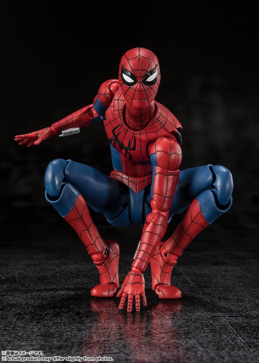 Spider-Man Brand New Day S.H.Figuarts 6-Inch Figure — Low Squat Pose with Web Shooter Detail