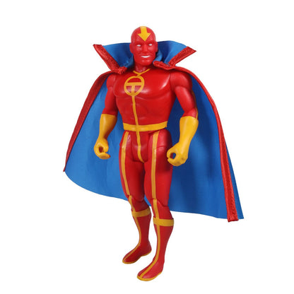 Red Tornado DC Super Powers 4.5-Inch Figure — Side View with Blue Cape