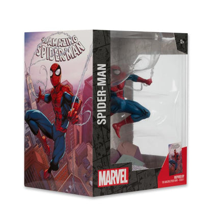 Spider-Man Amazing Spider-Man #1 McFarlane 1/10 Scale Figure — Box Side View with Cover Art Panel