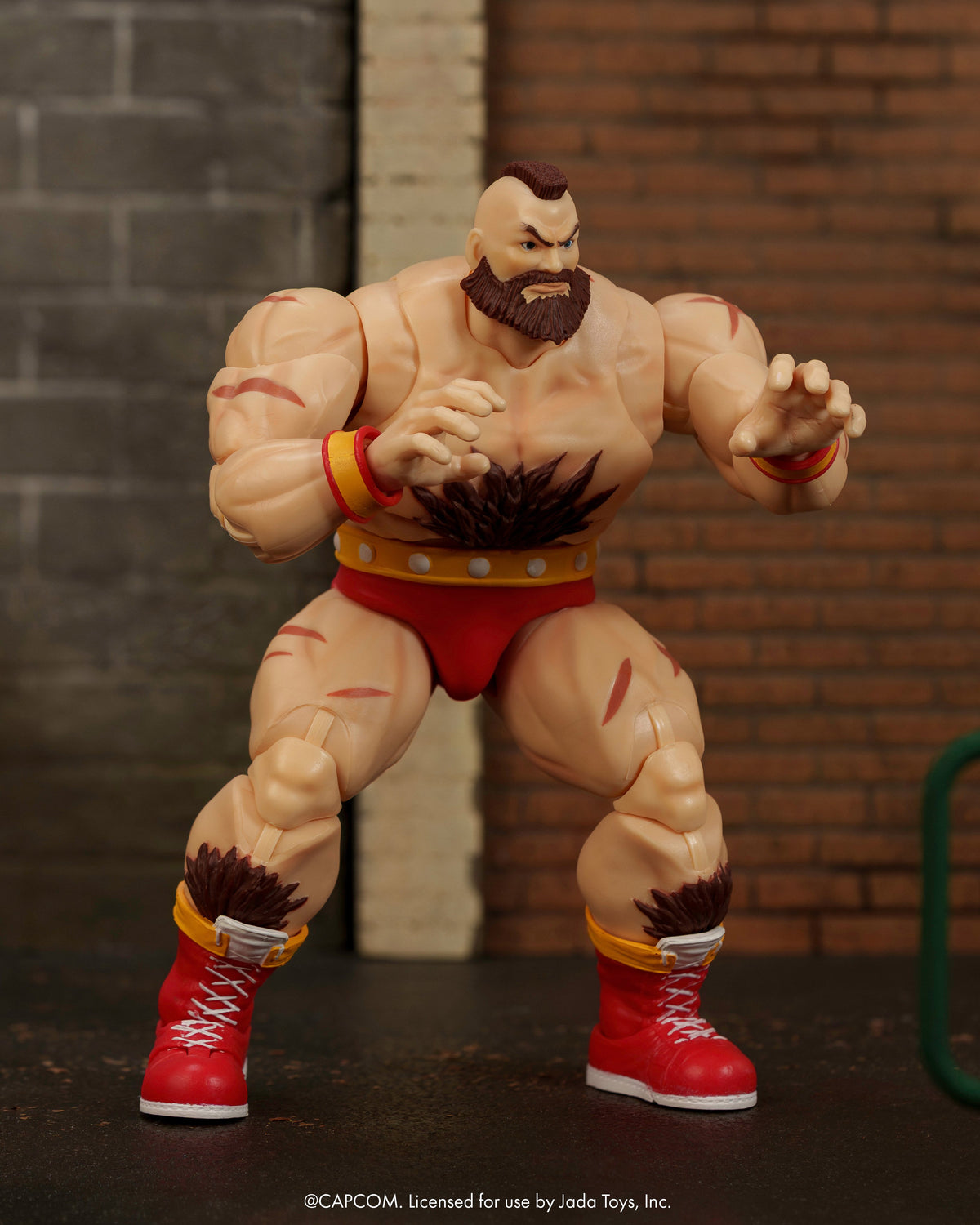 Zangief Ultra Street Fighter II 6-Inch Action Figure — Front View in Fighting Stance