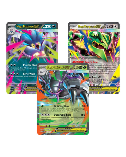 Delta Reign Elite Trainer Box Pokemon TCG — Mega Malamar, Mega Rayquaza, Mega Golisopod ex Cards