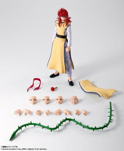Kurama Yu Yu Hakusho S.H.Figuarts 6-Inch Figure — Accessories Included Contents Display