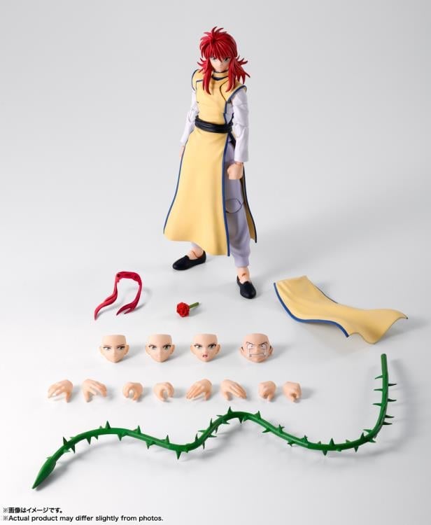 Kurama Yu Yu Hakusho S.H.Figuarts 6-Inch Figure — Accessories Included Contents Display