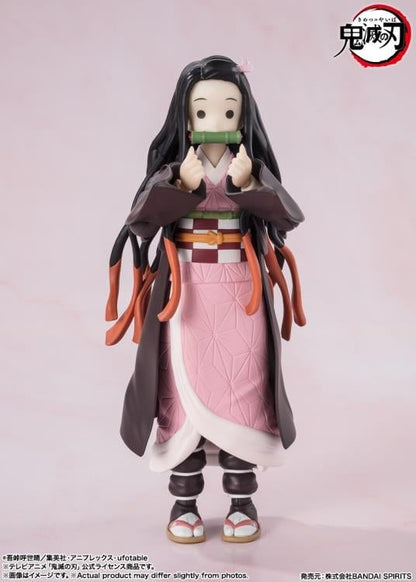 Nezuko Kamado S.H.Figuarts 5-Inch Figure — Sleepy Expression Face Part Display Standing