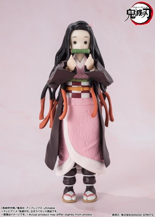 Nezuko Kamado S.H.Figuarts 5-Inch Figure — Sleepy Expression Face Part Display Standing