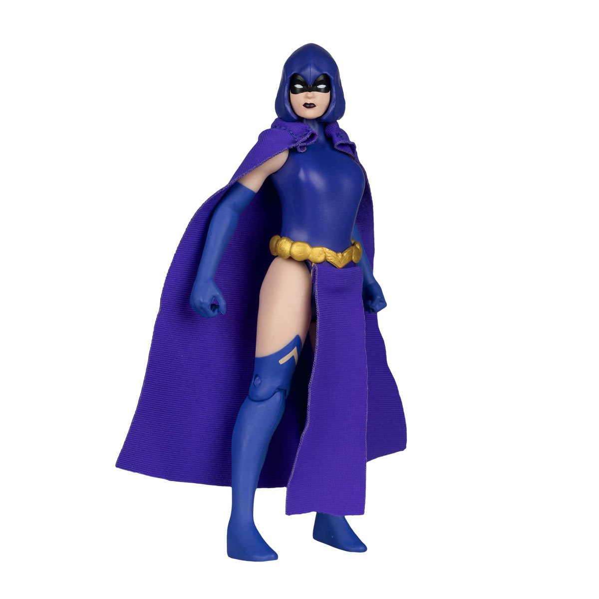 Raven DC Super Powers 4.5-Inch Figure — Side View with Fabric Cape Draped