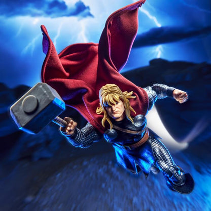 Thor Marvel Legends Maximum Series 6-Inch Figure — Flying Pose Mjolnir Swing Side View