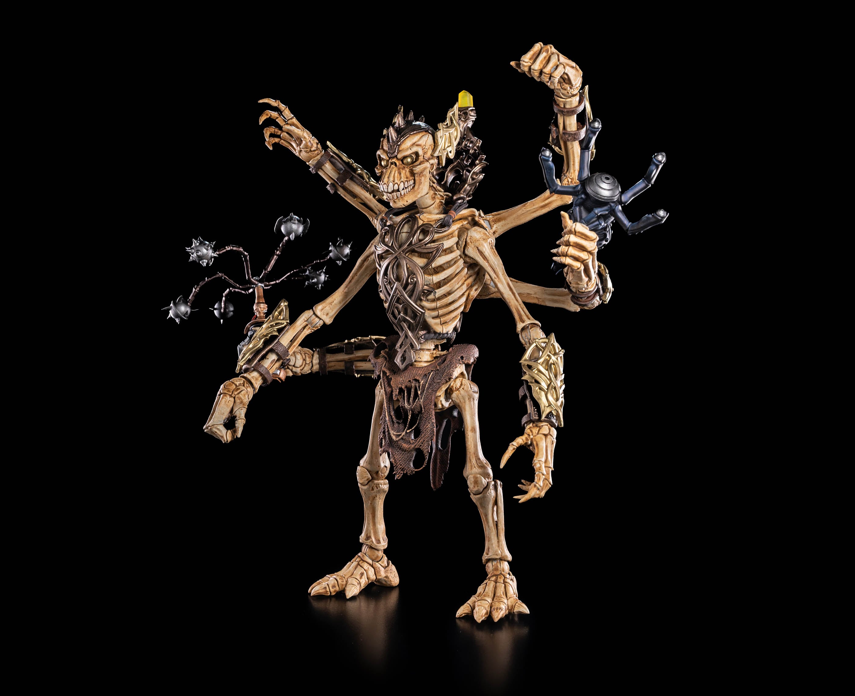 Aracula Skeleton Warriors Infinite Legions 6-Inch Figure — Figure Detail Close-Up Highlighting Bone Texture and Armor