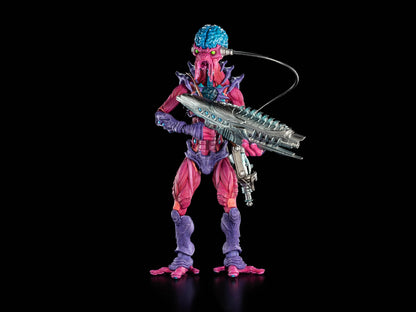 Zorrtexx Cosmic Legions 6-Inch Figure — Front Three-Quarter View with Alien Rifle