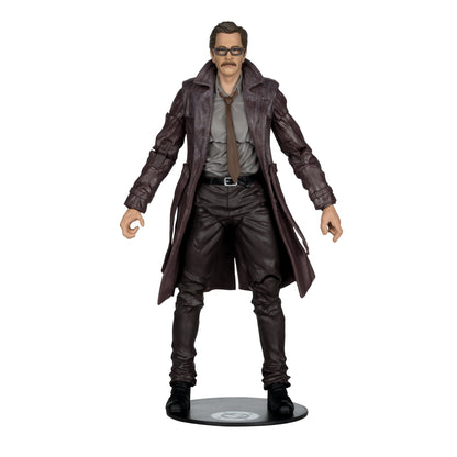 Commissioner Gordon DC Multiverse 7-Inch Deluxe Figure — Front View on Figure Base