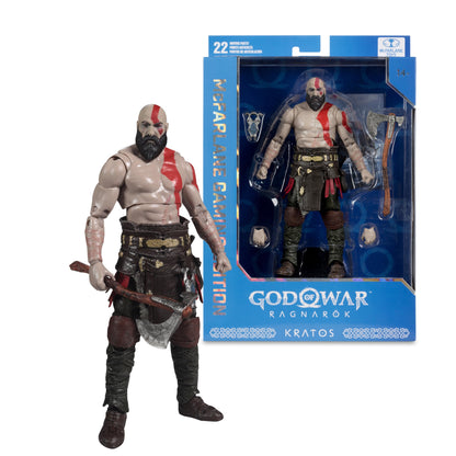 Kratos God of War Ragnarok McFarlane Gaming Edition 7-Inch Figure — Out of Box Beside Retail Packaging