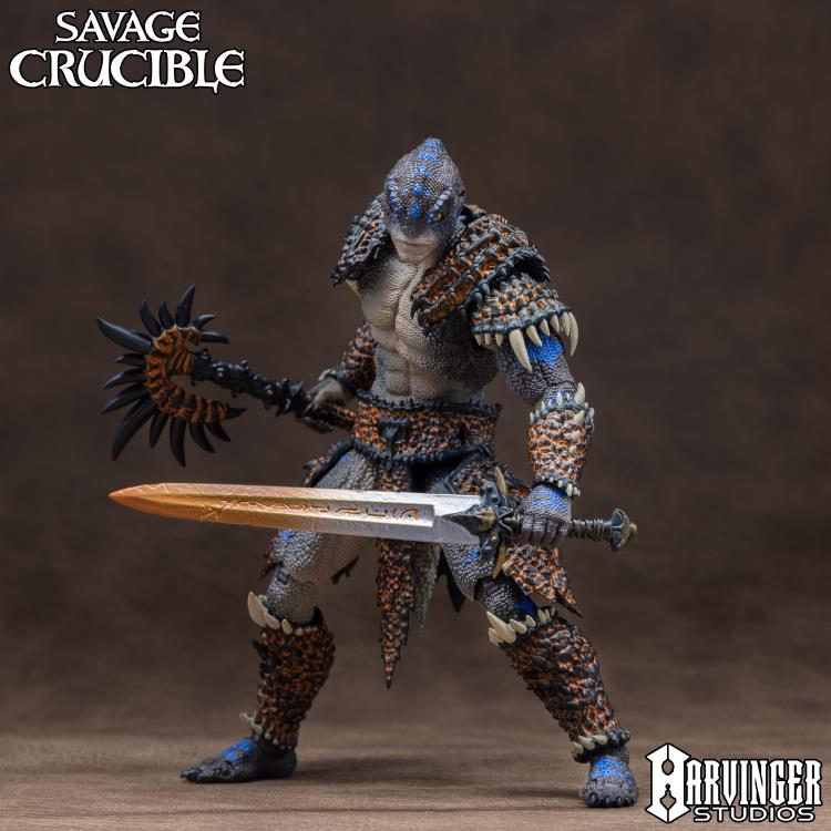 Ko'Mo of the Isles Savage Crucible 6-Inch Figure — Out of Box with Ax and Sword Dual Wield