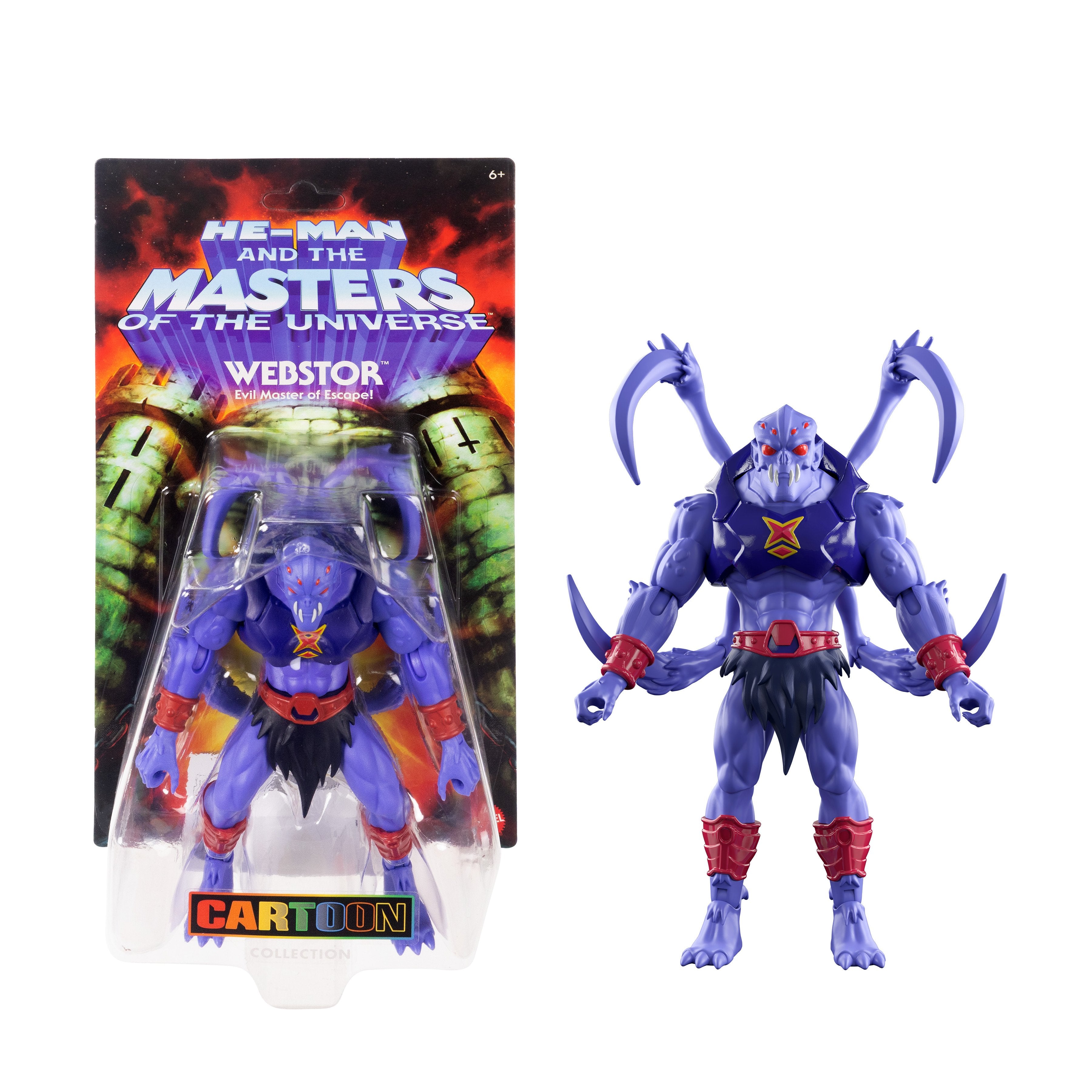 Webstor Masters of the Universe Origins Cartoon Collection — Card Front with Figure Out of Box