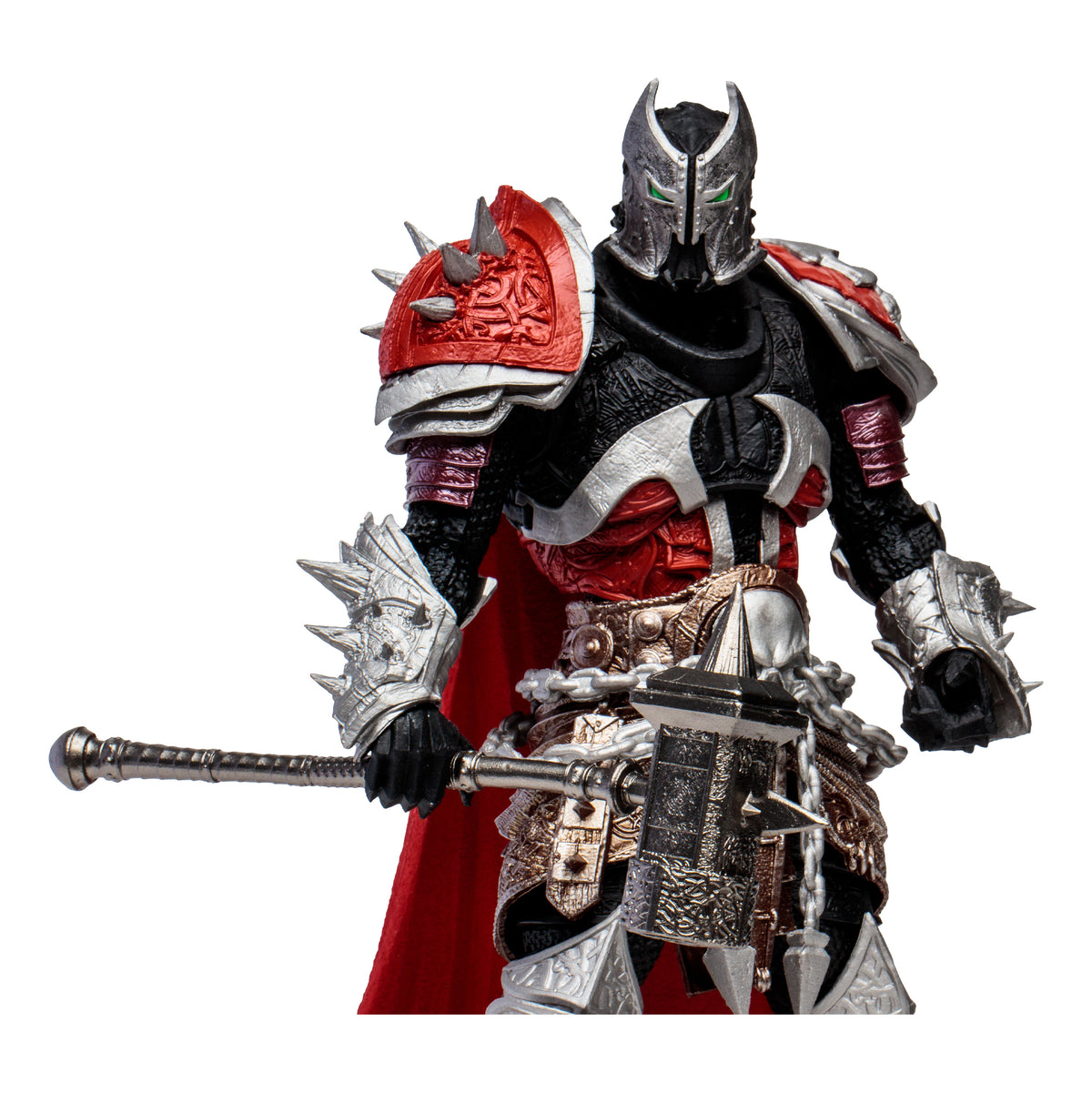 Medieval Spawn McFarlane Vault Collection 7-Inch Action Figure — Figure Detail Close-Up Showing Hammer and Upper Body Armor