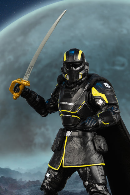 B-01 Tactical Helldiver McFarlane Elite Edition 7-Inch Figure — CQC-2 Saber Raised Combat Pose Close-Up