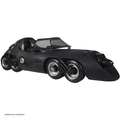 Batmissile Batman Returns DC Multiverse Vehicle — Three-Quarter View with Batman figure seated inside cockpit