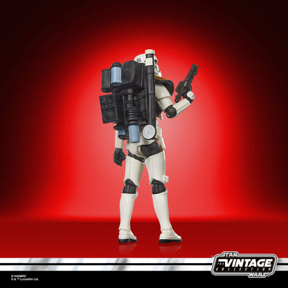 Sandtrooper Squad Leader Vintage Collection 3.75-Inch Figure — Back View Showing Detailed Backpack Unit